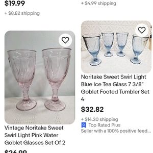 Noitakes vintage pink crystal